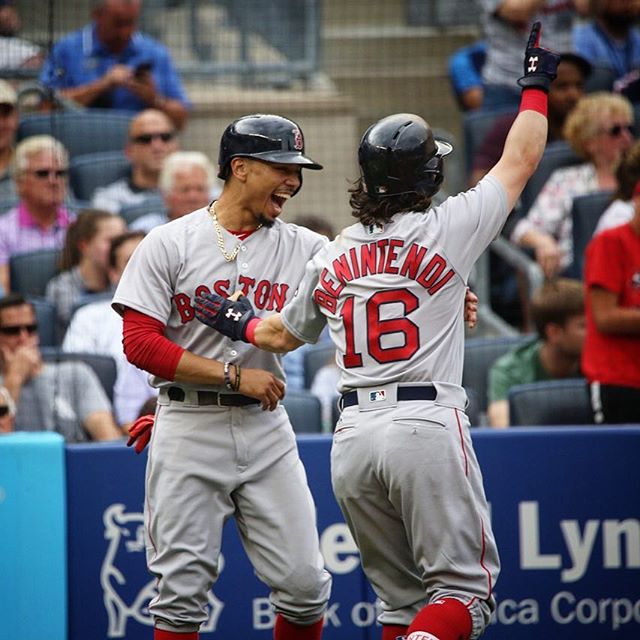 RECAP: Andrew Benintendi drives in SIX runs as #RedSox bounce back with 10-5&nbsp;win.