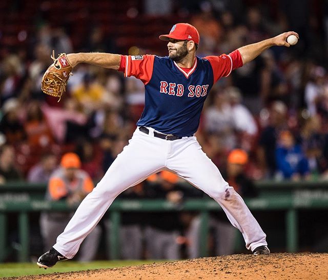 RECAP: Mitch Moreland throws a scoreless ninth in ugly 16-3 loss for&nbsp;#RedSox.