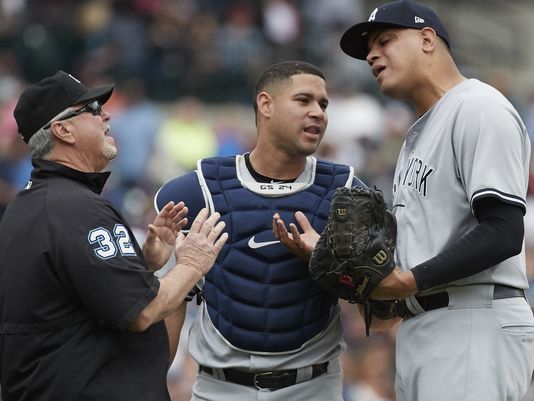 How did Dellin Betances not get suspended for throwing at James McCann’s&nbsp;head?