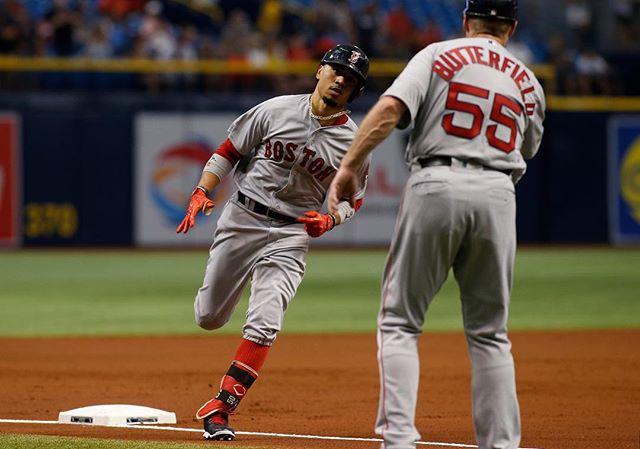 RECAP: Porcello pitches into eighth, Betts drives in two as #RedSox take series from Rays with 3-1&nbsp;win.