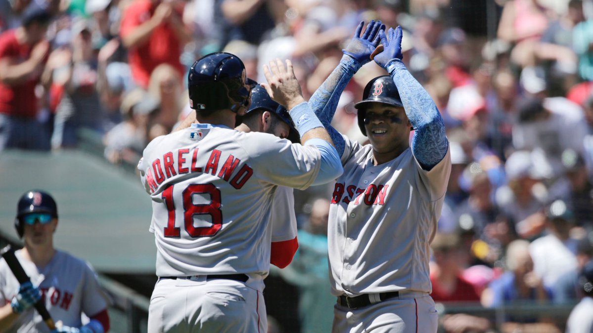 RECAP: Rafael Devers, Jackie Bradley Jr., and Xander Bogaerts Homer as #RedSox End Series in Seattle with a 9-3&nbsp;Win.