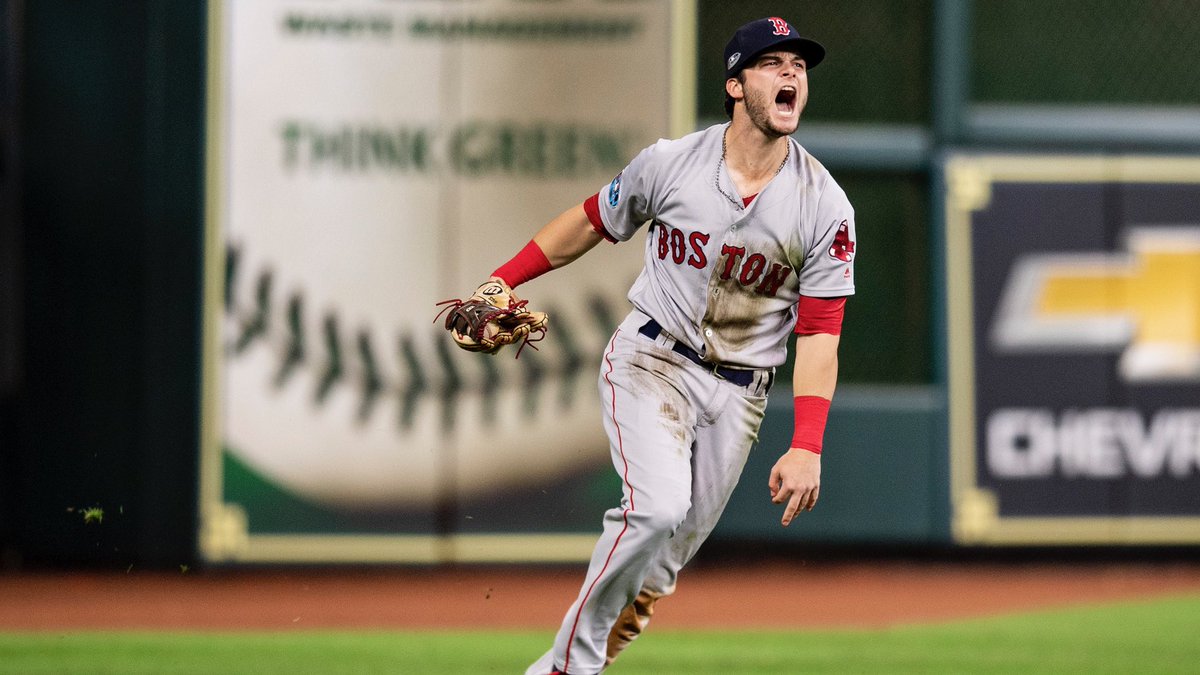 RECAP: Andrew Benintendi Makes Game-Saving Catch in Ninth Inning as #RedSox Jump up 3-1 on Astros in&nbsp;ALCS.