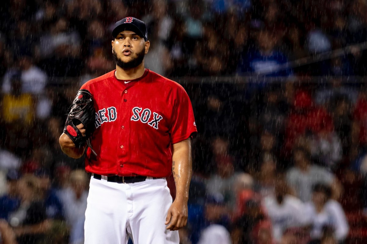 Three Home Runs and Seven Masterful Innings from Eduardo Rodriguez Lift Red Sox to Rain-Filled 8-1 Win over&nbsp;Dodgers