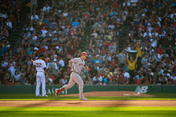 Rick Porcello Gives up Two Home Runs, One of Which Being Mike Trout’s First at Fenway Park, as Red Sox Get Blown out by&nbsp;Angels