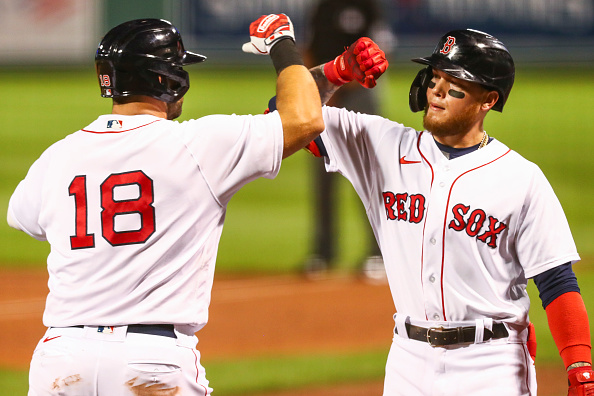 Alex Verdugo Clubs Two Homers Over Green Monster, Takes One Back in Right Field as Red Sox Open Series Against Blue Jays With 5-3&nbsp;Victory