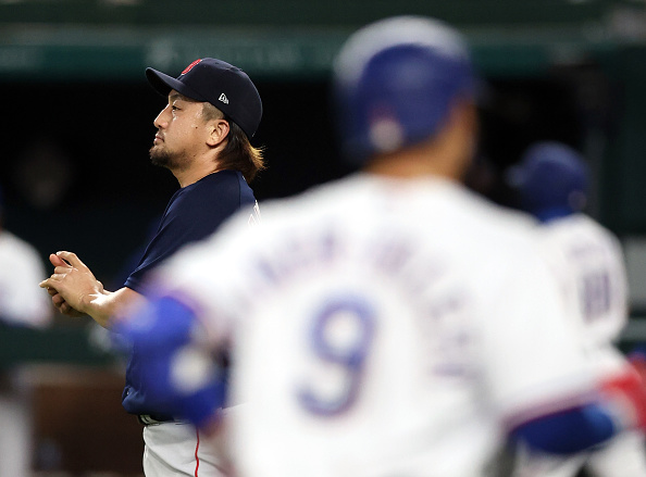 Red Sox manage just three hits off Kyle Gibson; Hirokazau Sawamura gets taken deep twice in 4-1 loss to&nbsp;Rangers