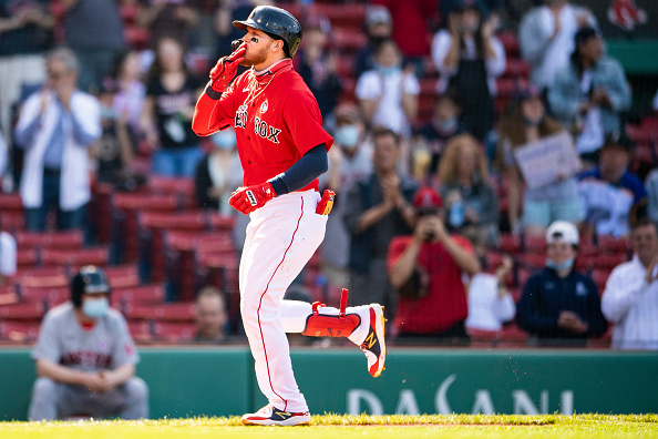 Alex Verdugo celebrates 25th birthday by breaking out of slump, crushing home run as Red Sox blank Angels,&nbsp;9-0