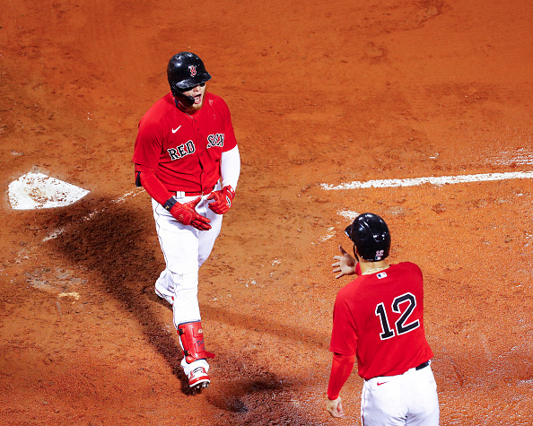 Alex Verdugo comes through with clutch, go-ahead 3-run home run as Red Sox top Marlins, 5-2, in rain-shortened contest at Fenway&nbsp;Park