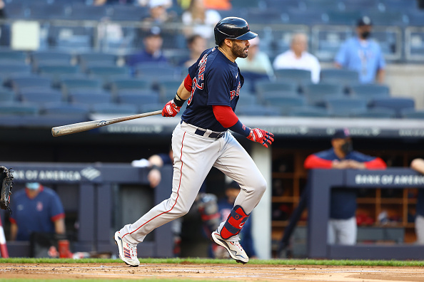 J.D. Martinez held out of Red Sox lineup for second straight  day due to sore left wrist; X-rays on slugger’s wrist did come back&nbsp;negative