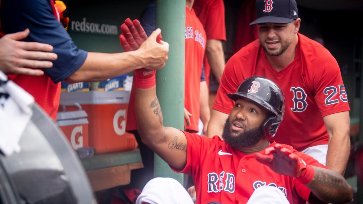 Rafael Devers, Danny Santana collect 5 RBI each as Red Sox crush Royals, 15-1, to finish off sweep and perfect&nbsp;homestand