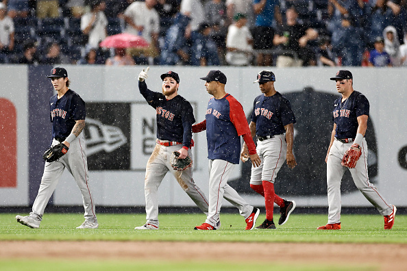 Red Sox’ rain-shortened 3-1 loss to Yankees overshadowed by fan throwing baseball at Alex&nbsp;Verdugo