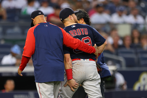 Red Sox’ Christian Arroyo forced to exit Sunday’s game against Yankees due to left hamstring strain: ‘It’s most likely an injured list thing,’ Alex Cora&nbsp;says