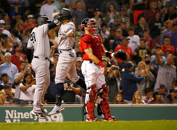 Darwinzon Hernandez gives up game-winning grand slam to Giancarlo Stanton as Red Sox squander late lead in 5-3 loss to&nbsp;Yankees
