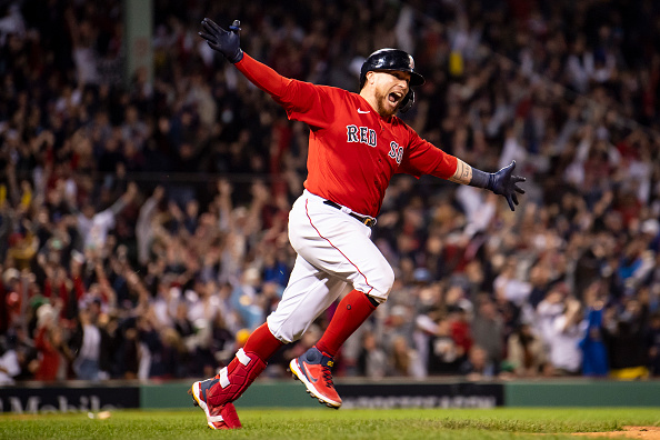 Christian Vázquez walks it off for Red Sox in 6-4 win in 13 innings over Rays in Game 3 of&nbsp;ALDS