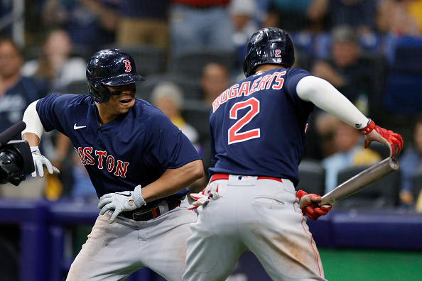 Red Sox crush 5 homers, collect 20 hits in 14-6 rout of Rays to even ALDS at&nbsp;1-1