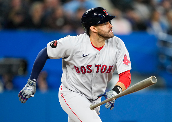 J.D. Martinez scratched from Red Sox lineup as veteran slugger continues to deal with adductor&nbsp;tightness