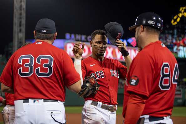 Franchy Cordero and Xander Bogaerts both homer as Red Sox avoid disaster, hold on for 9-8 win over&nbsp;Rays