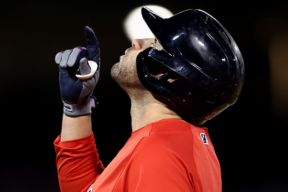 J.D. Martinez comes through with game-winning single as Red Sox come from behind to defeat Royals,&nbsp;2-1