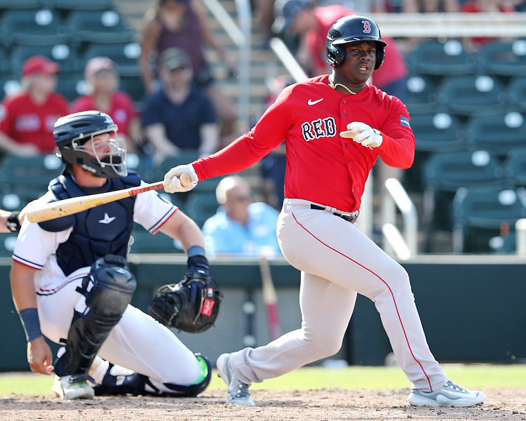 Red Sox outfield prospect Gilberto Jiménez homers off Rays ace Shane&nbsp;McClanahan