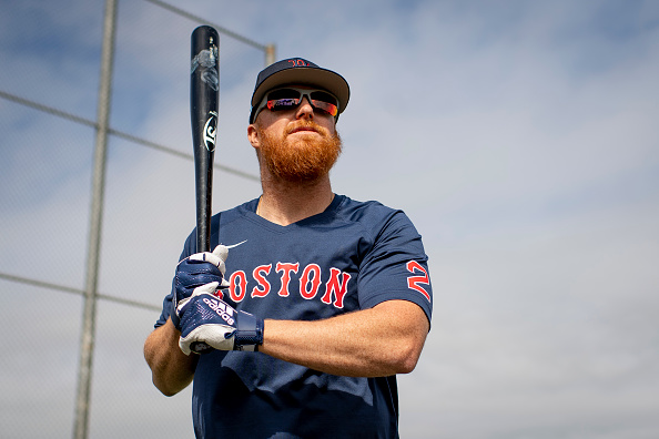Red Sox’ Justin Turner steps into batter’s box for first time since being hit in face by&nbsp;pitch