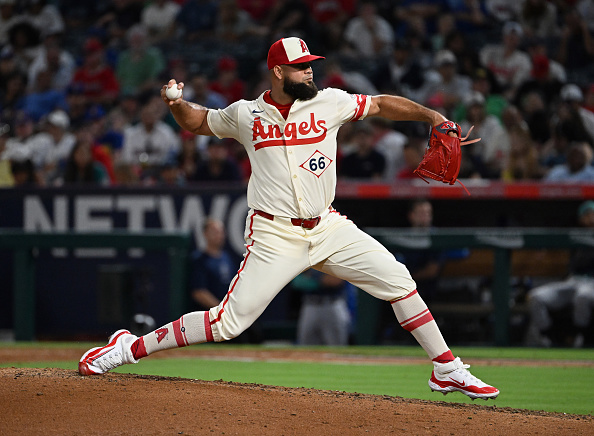 Which four prospects did Red Sox trade to Angels for Luis&nbsp;García?